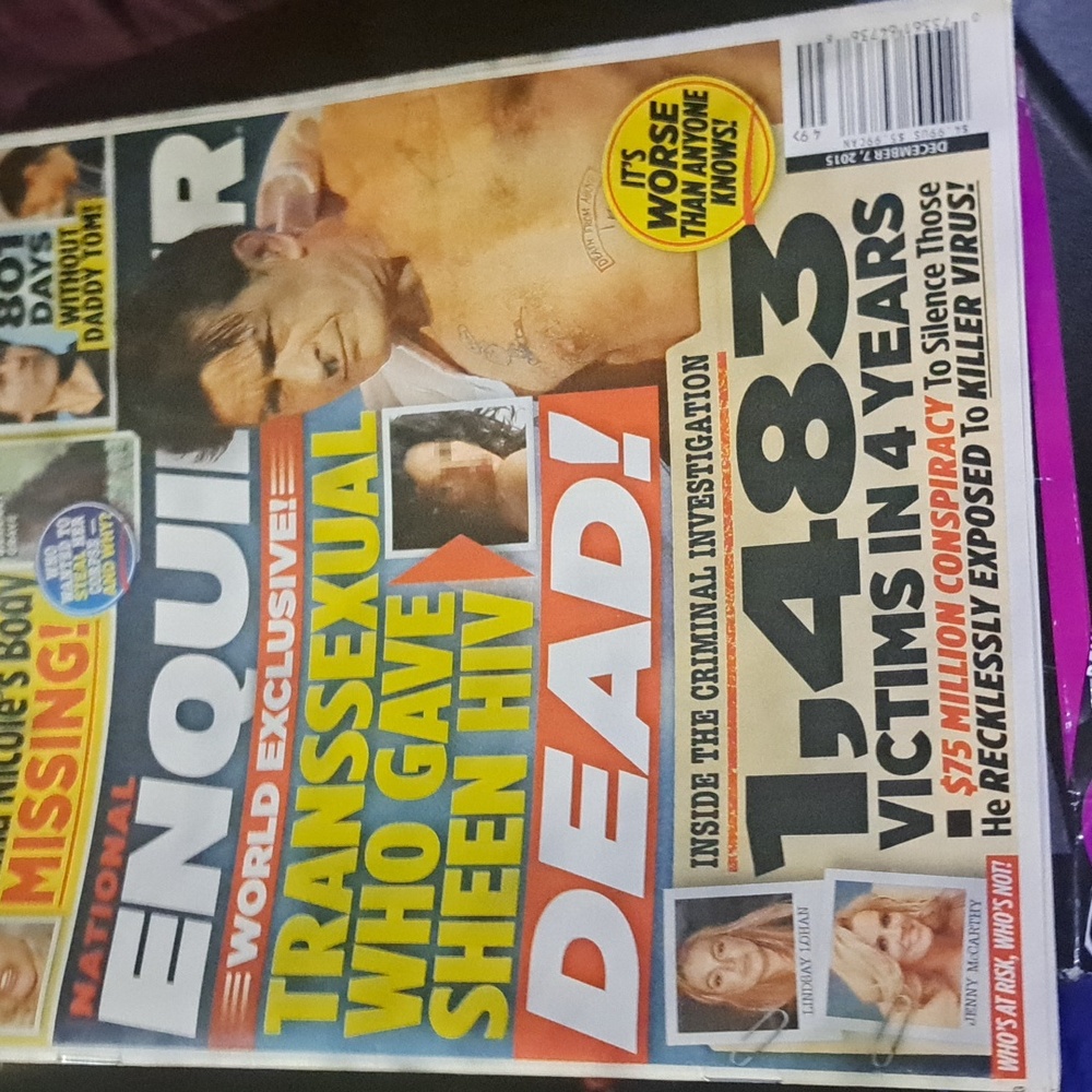 National Enquirer in mint condition.